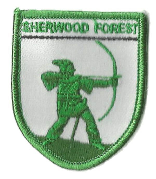 SHERWOOD FOREST NOTTINGHAMSHIRE EMBROIDERED WORLD PATCH