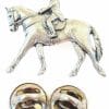 Dressage Equestrian Finely Handcrafted in Solid Pewter In UK Lapel Pin Badge - Image 3